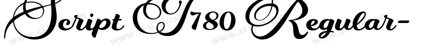 Script I780 Regular字体转换